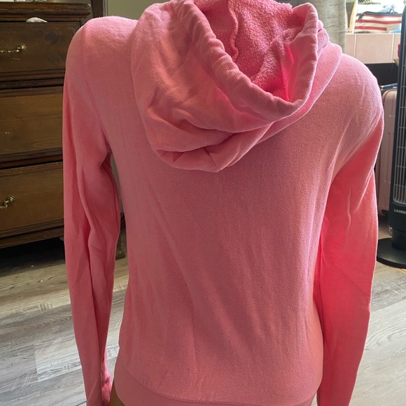 Super cute VS PINK zip up hoodie. Size Xsmall. Please see photos for details. - Picture 3 of 6